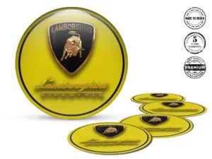 Lamborghini Sticker on Rims Custom Epoxy Edition